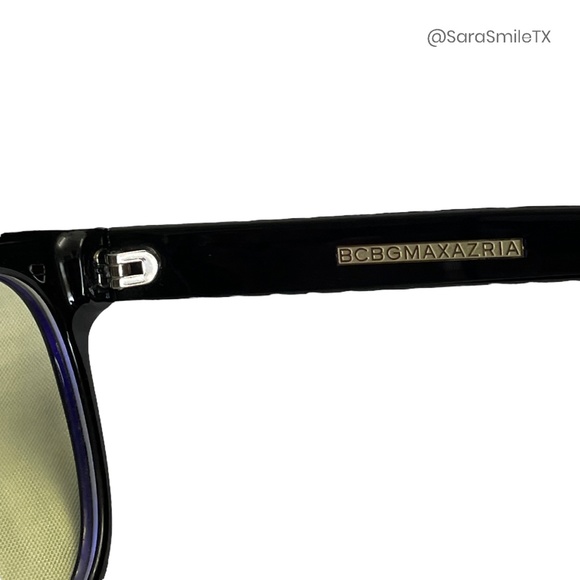 BCBGMAXAZRIA Black Framed Blue Light Blocker Glasses w/ Original Case - NWOT - Picture 11 of 12